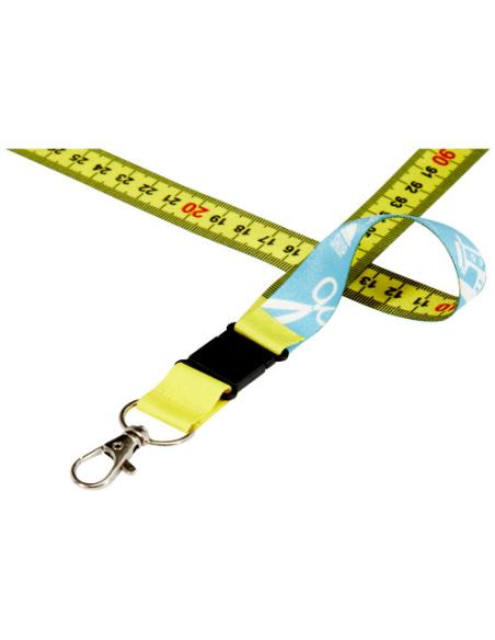 Isla lanyard de 1 metro en PET reciclado con sublimación con cierre de seguridad N10260LP1
