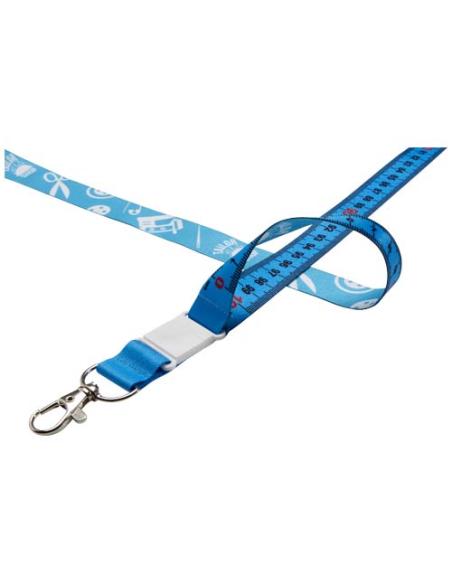 Isla lanyard de 1 metro en PET reciclado con sublimación con cierre de seguridad N05260LP1