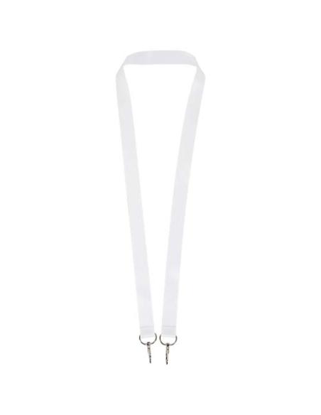 Leia lanyard de RPET en sublimación con 2 mosquetones NC1011LP1