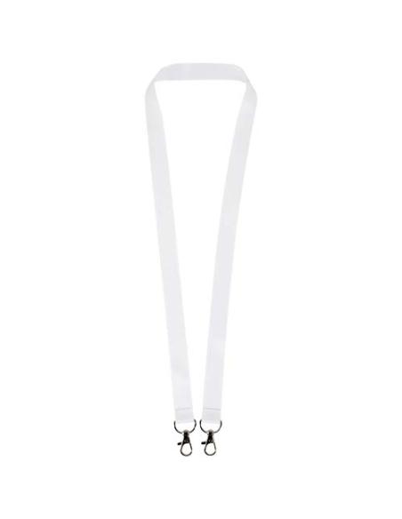 Leia lanyard de RPET en sublimación con 2 mosquetones NC1011LP1