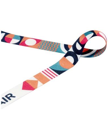 Leia lanyard de RPET en sublimación con 2 mosquetones NC1011LP1