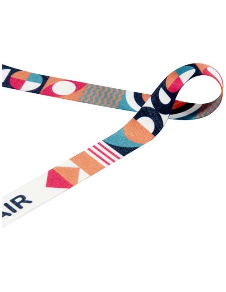Leia lanyard de RPET en sublimación con 2 mosquetones NC1011LP1