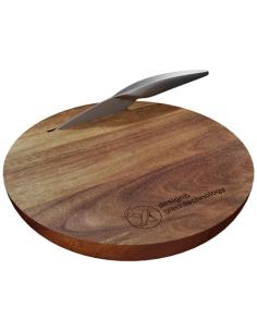 Set de tabla de cortar de madera y cuchillo N60721XP1