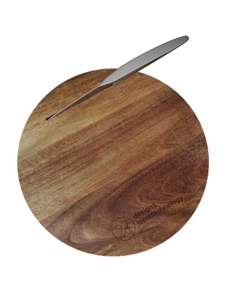 Set de tabla de cortar de madera y cuchillo N60721XP1