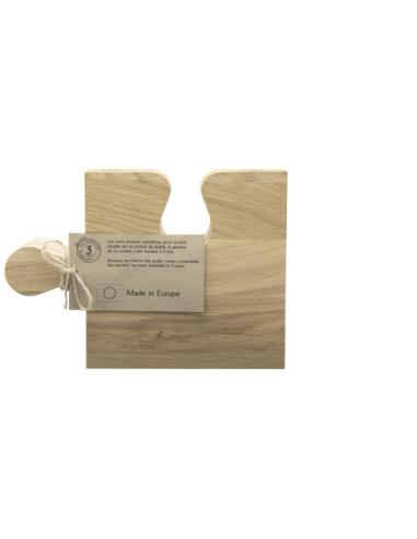 Tabla de cortar de roble en forma de puzle N17451XP1