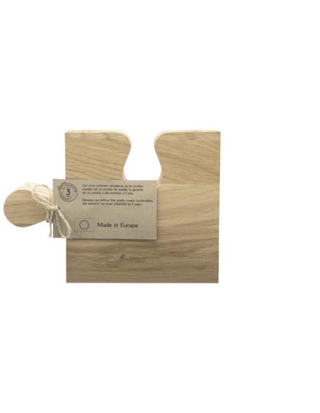 Tabla de cortar de roble en forma de puzle N17451XP1