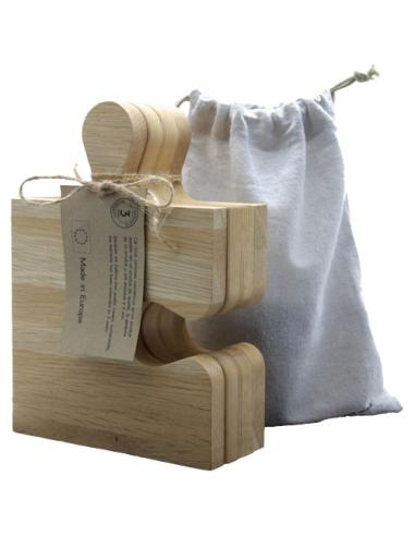 Tabla de cortar de roble en forma de puzle N17451XP1