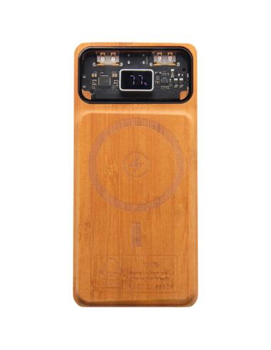 Batería externa magnética de madera de 10 000 mAh y 15 W N17651XP1