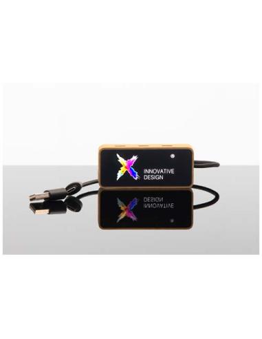 Hub USB 8 en 1 de madera con doble entrada y 6 puertos N17991XP1