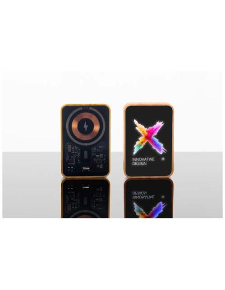 Batería externa de madera de 15 W y 5000 mAh con "MagSafe" N17202XP1