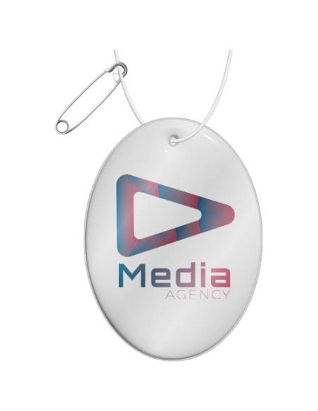 Colgante ovalado ligero de PVC reflectante N10821RP1