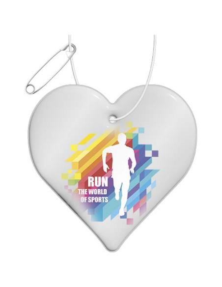 Colgante ligero de PVC reflectante en forma de corazón N10431RP1