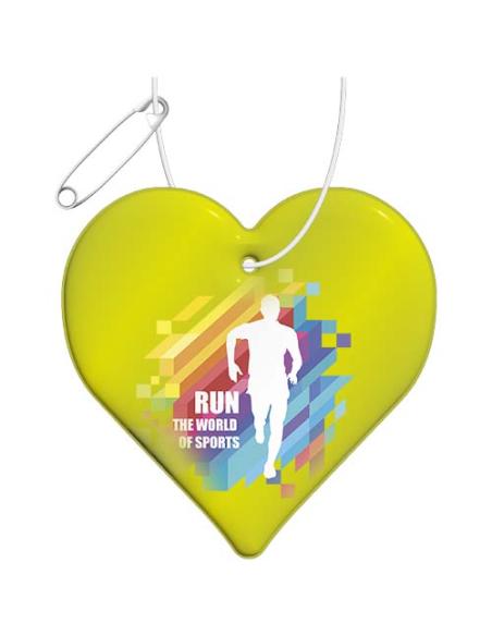 Colgante ligero de PVC reflectante en forma de corazón N31431RP1