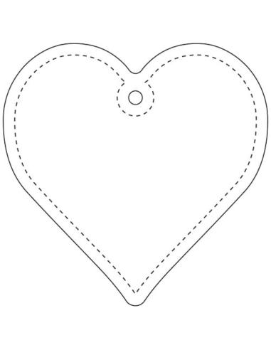 Colgante ligero de PVC reflectante en forma de corazón N31431RP1