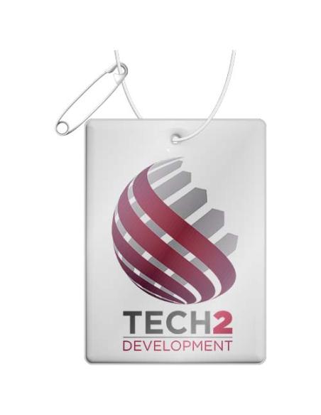 Colgante rectangular ligero de PVC reflectante, tamaño grande N10531RP1