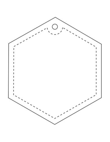 Colgante hexagonal ligero de PVC reflectante N31631RP1