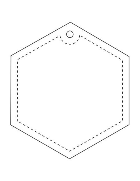 Colgante hexagonal ligero de PVC reflectante N31631RP1
