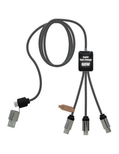 Cable de carga tipo C de 60 W con doble logotipo retroiluminado N09312XP1