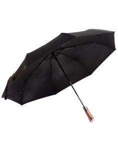 Paraguas plegable de madera con apertura y cierre automáticos N09222XP1
