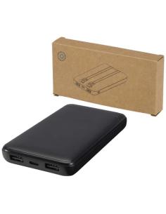 Batería externa de plástico reciclado de 10 000 mAh y 10 W con 2 cables integrados N10954421