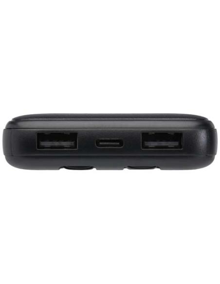 Batería externa de plástico reciclado de 10 000 mAh y 10 W con 2 cables integrados N09954421