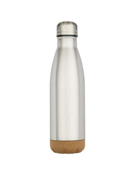 Botella de 500 ml de acero inoxidable con aislamiento y doble pared con detalles de corcho N18298001