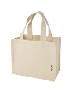 Bolsa Tote con fuelle mini de algodón reciclado GRS de 220 g/m² de 9 l N60787021