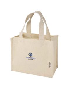 Bolsa Tote con fuelle mini de algodón reciclado GRS de 220 g/m² de 9 l N60787021 2