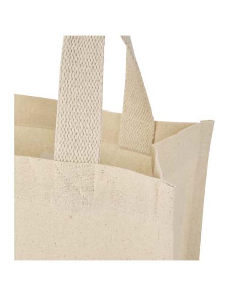 Bolsa Tote con fuelle mini de algodón reciclado GRS de 220 g/m² de 9 l N60787021