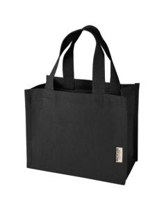Bolsa Tote con fuelle mini de algodón reciclado GRS de 220 g/m² de 9 l N60787021