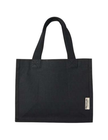 Bolsa Tote con fuelle mini de algodón reciclado GRS de 220 g/m² de 9 l N09787021
