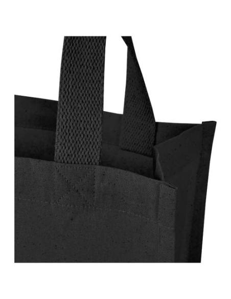 Bolsa Tote con fuelle mini de algodón reciclado GRS de 220 g/m² de 9 l N09787021