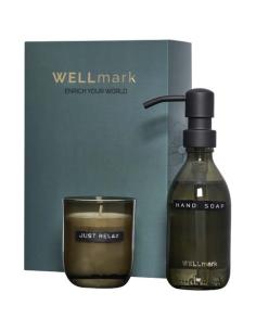 Dispensador de jabón de manos de 250 ml y juego de velas aromáticas de 150 g con fragancia de lino fresco N10604621