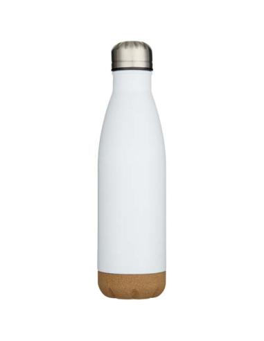 Botella de 500 ml de acero inoxidable con aislamiento y doble pared con detalles de corcho N10298001