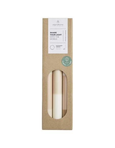 Velas de piedra caliza en capas - set de 3 N20624621