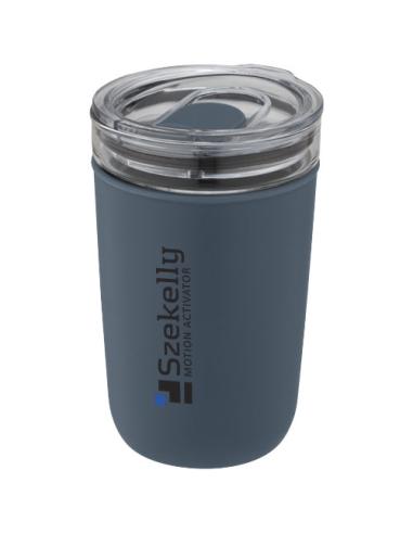 Vaso de vidrio de 420 ml con pared exterior de plástico reciclado N55576001