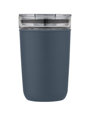 Vaso de vidrio de 420 ml con pared exterior de plástico reciclado N55576001