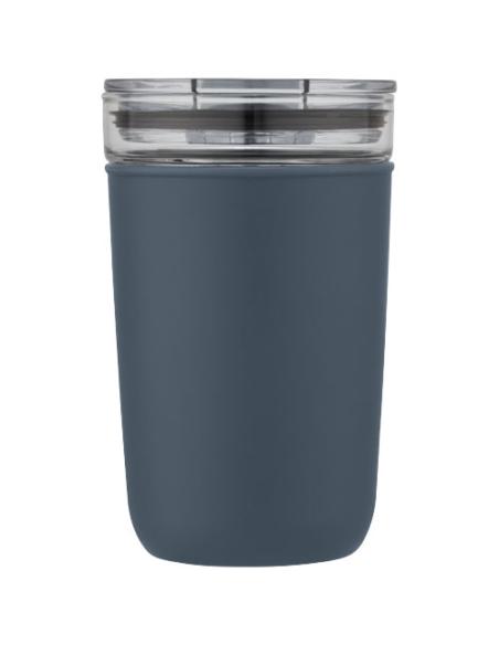 Vaso de vidrio de 420 ml con pared exterior de plástico reciclado N55576001