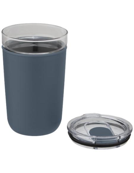 Vaso de vidrio de 420 ml con pared exterior de plástico reciclado N55576001