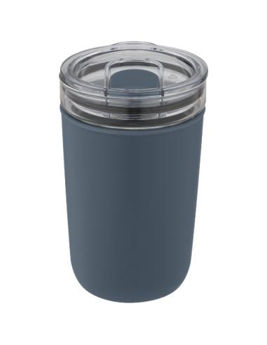 Vaso de vidrio de 420 ml con pared exterior de plástico reciclado N55576001