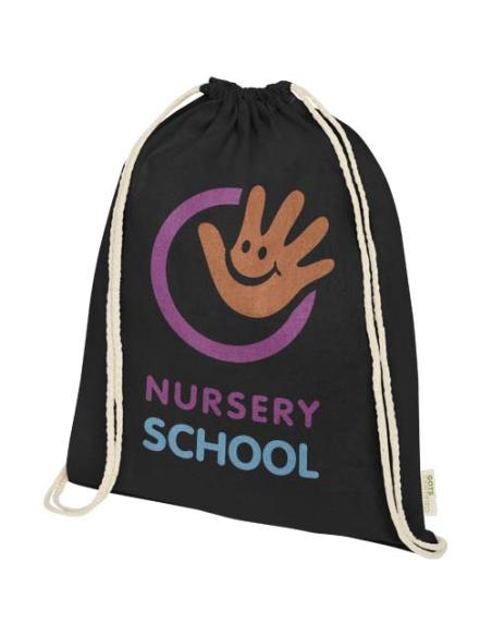 Mochila de cuerdas de algodón orgánico de 140 g/m² 5L N09216021