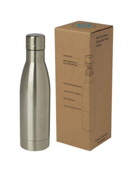 Bidón con aislamiento al vacío de 500 ml de cobre de acero inoxidable reciclado con certificación RCS N28637001