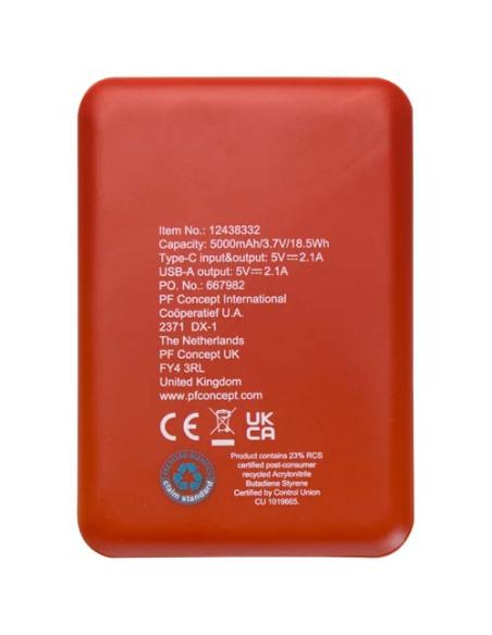 Batería externa tipo C de plástico reciclado de 5000 mAh N23383421