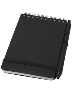 Libreta de tapa dura A6 de plástico procedente del océano con bolígrafo (tinta negra) N15209701