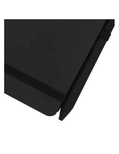 Libreta de tapa dura A6 de plástico procedente del océano con bolígrafo (tinta negra) N09209701