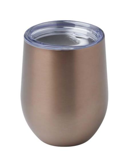 Taza con aislamiento de cobre de 350 ml de acero inóxidable reciclado con certificado RCS N17997001