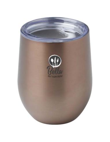 Taza con aislamiento de cobre de 350 ml de acero inóxidable reciclado con certificado RCS N17997001