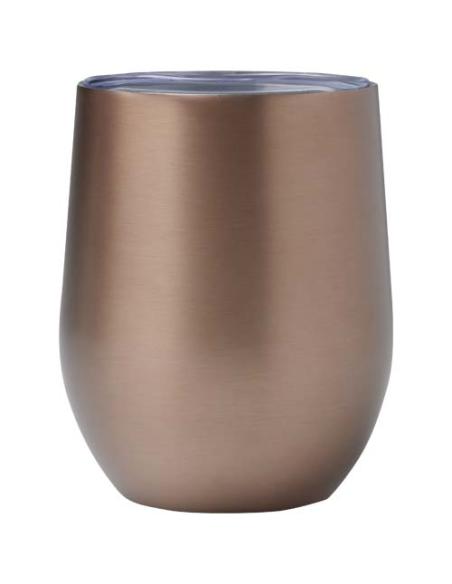 Taza con aislamiento de cobre de 350 ml de acero inóxidable reciclado con certificado RCS N17997001