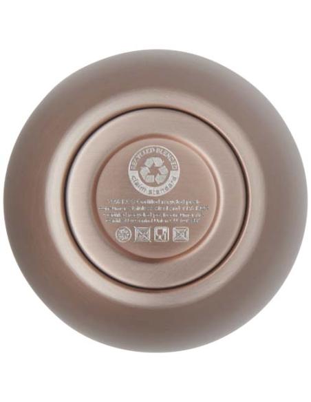 Taza con aislamiento de cobre de 350 ml de acero inóxidable reciclado con certificado RCS N17997001