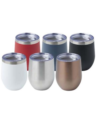 Taza con aislamiento de cobre de 350 ml de acero inóxidable reciclado con certificado RCS N17997001